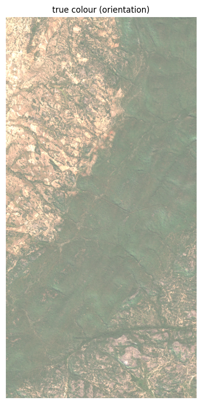 True-colour Sentinel-2 over the claim